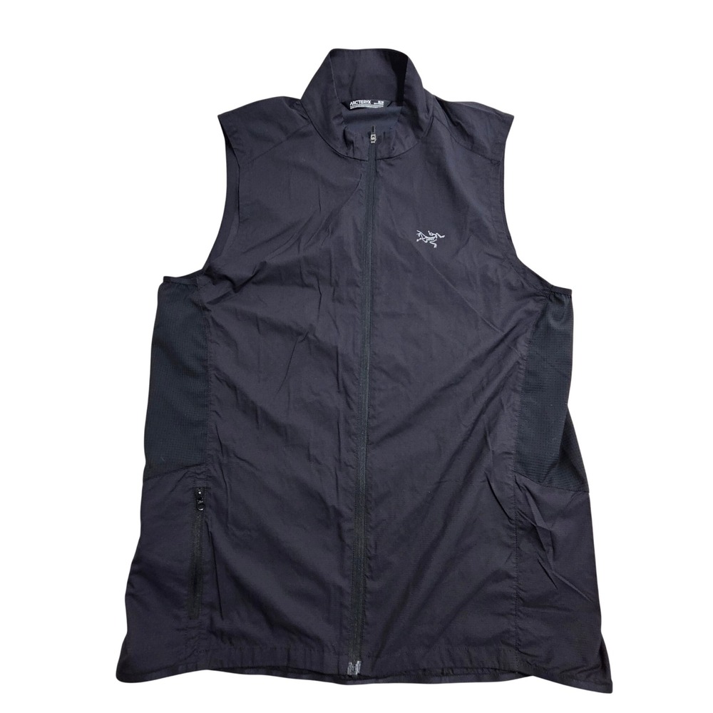 Arc'teryx Incendo Vest Men's Medium Black Full Zip Lightweight Running 20967